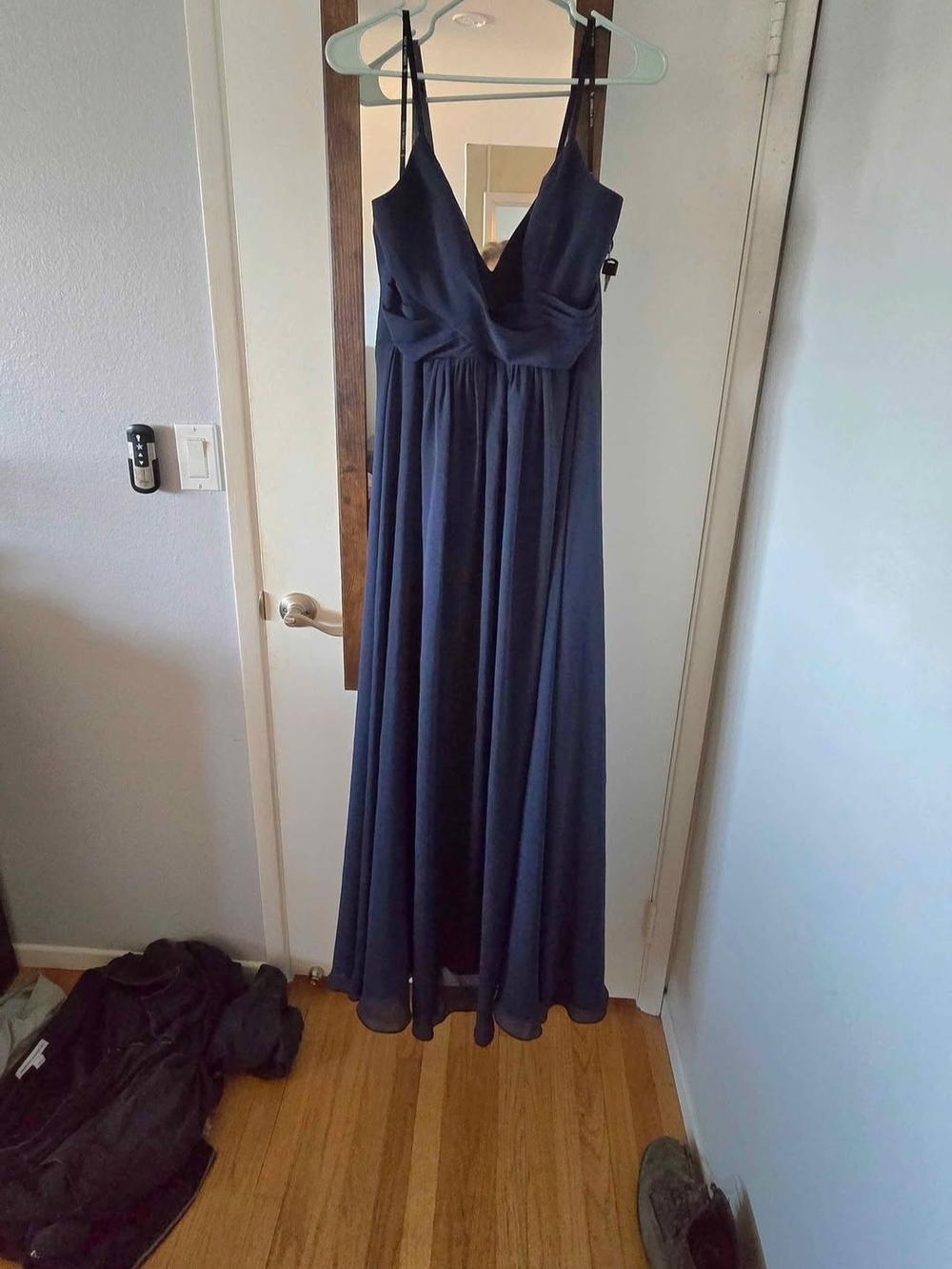 SORELLA VITA Navy V-Neck Spaghetti Strap Maxi Dress